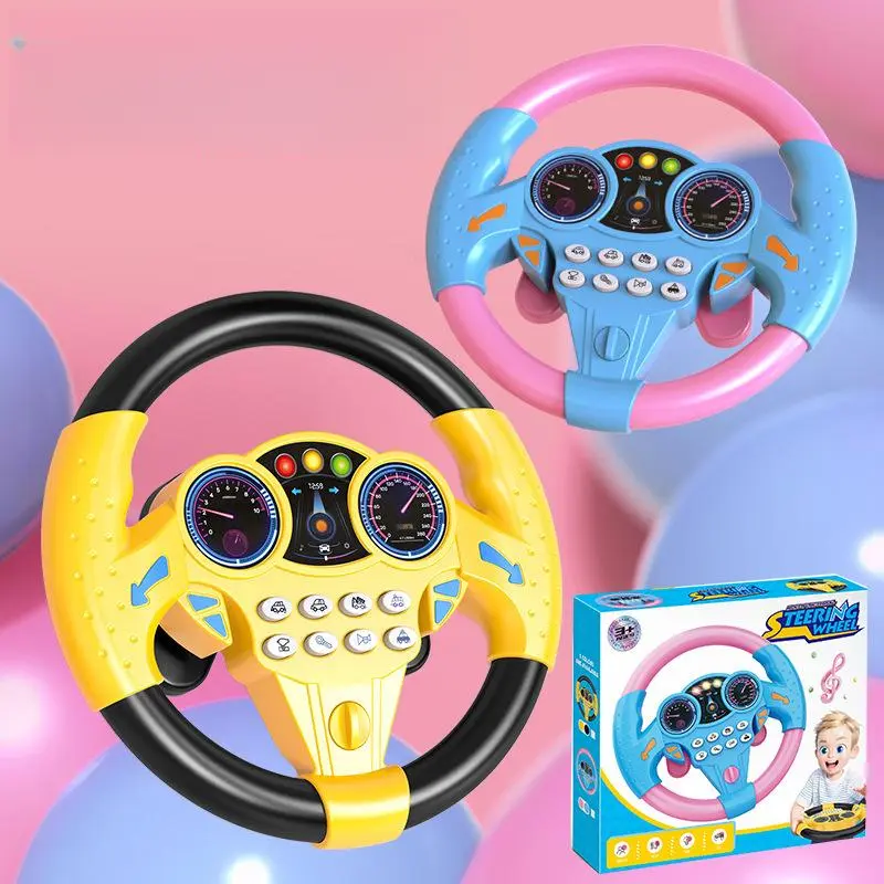 Large car steering wheel, children's toy, suction cup style, simulated passenger seat steering wheel, gift.