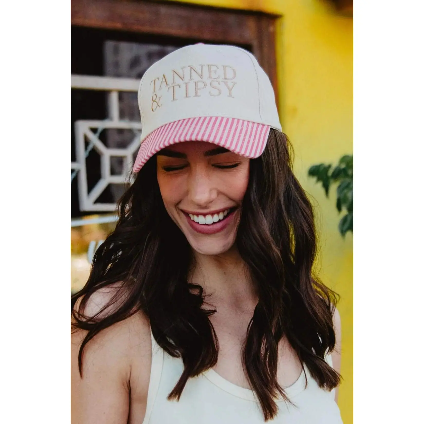 Handmade hat. Style Tanny Tanned & Tipsy Vintage Hat Embroidered Comfy - TikTok Shop main image 3