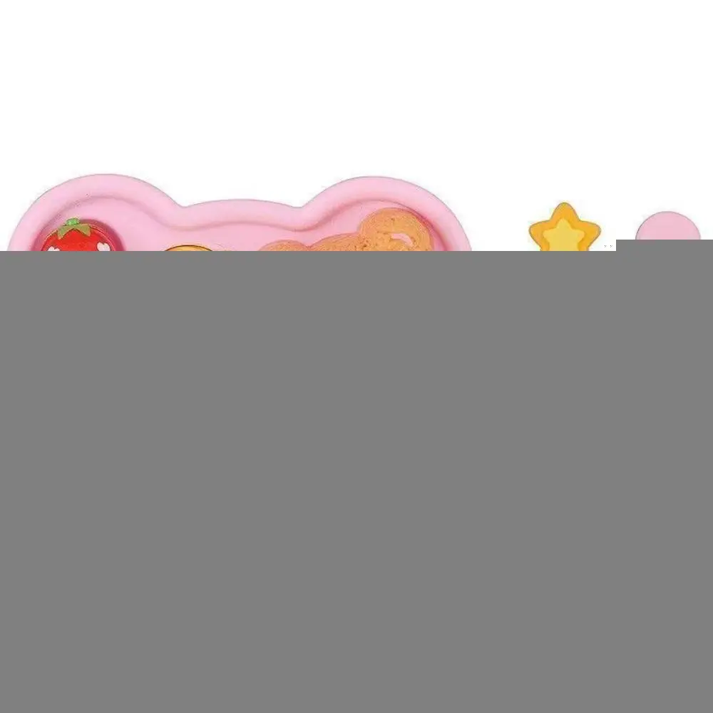 Fun Bear Box Food Feeding Toys Early Education Role Play Play House Toys Kitchen Toys Cartoon Pudding Feeding Set