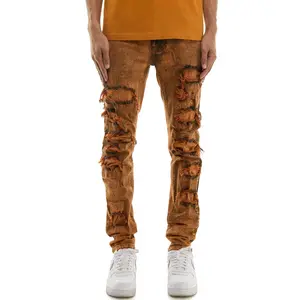 KND4651 Orange | KDNK Deep Orange Skinny Stretch Jeans