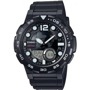 Casio Men’s Analog-Digital Watch with Black Dial - AEQ-100W-1AV