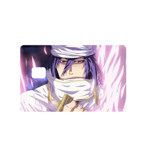Bleach Anime Bankai Byakuya Kuchiki TYBW Credit Debit EBT Chip Card Vinyl High Gloss Cover Sticker Decorative Waterproof Stain Resistant