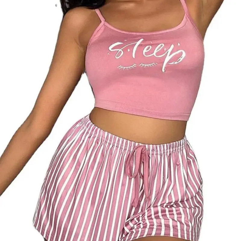 Women's 2-Piece Basic Plaid Cashmere Short-Sleeve Pyjamas Set - Ladies' Matching Top & Pants, Adults' Multi-Size All-Seasons Casual Nightwear with Elegance & Maximum Comfort, Comfortable, Lady, Matching Set, Loungewear  Pajamas Womenswear