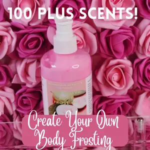 Create Your Own Shea Butter Body Lotion! Handmade Butter Body Frosting. All Natural Hand and Body Lotion Hydrating Moisturizer Lightweight
