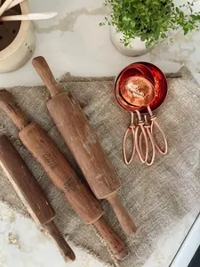Hammered Copper Scoops, Set of 4