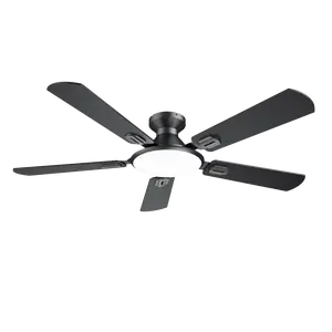 TCL 52" Ceiling Fan with Light Remote Control Noiseless DC Motor Flush Mount Dimmable LED 24W 3000K 4500K 6500K Dual-Sided Blades