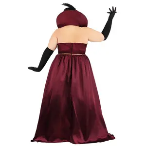 Plus Size Women's Bearded Lady Circus Costume
