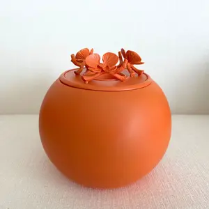 Orchid Urn for Dog & Pet Ashes - Handmade - Apricot [PRE-ORDER]