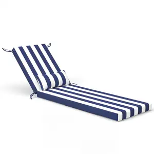 NAVINE 72'' Outdoor Chaise Lounge Cushions Waterproof, UV Resistant, 72"×21"×3" Lounge Chair Cushions for Poolside & Patio Chairs