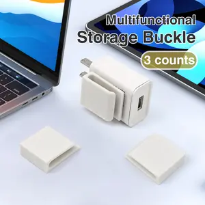 3 Counts Cable Clips Cord Organizer Holder for Desk, suitable for home office setup
