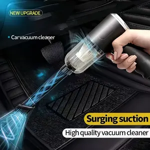 Cordless Handheld Vacuum with Cyclone Suction & Attachments, Lightweight & Powerful for Home, Car, Pet Hair, Keyboards, S - Rechargeable Handheld Vacuum with Crevice, Low-Voltage Portable Design