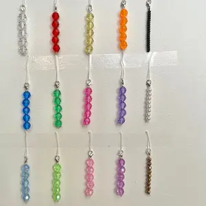 Clip on Bead Strands in Different Colors for Accessorizing
