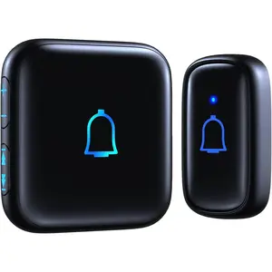 Doorbell with IP66 Rating 1000ft Range 56 Chimes 115dB Volume Adjustable Mute Mode LED Flash Ringer for  Office Classroom & Hearing-Impaired