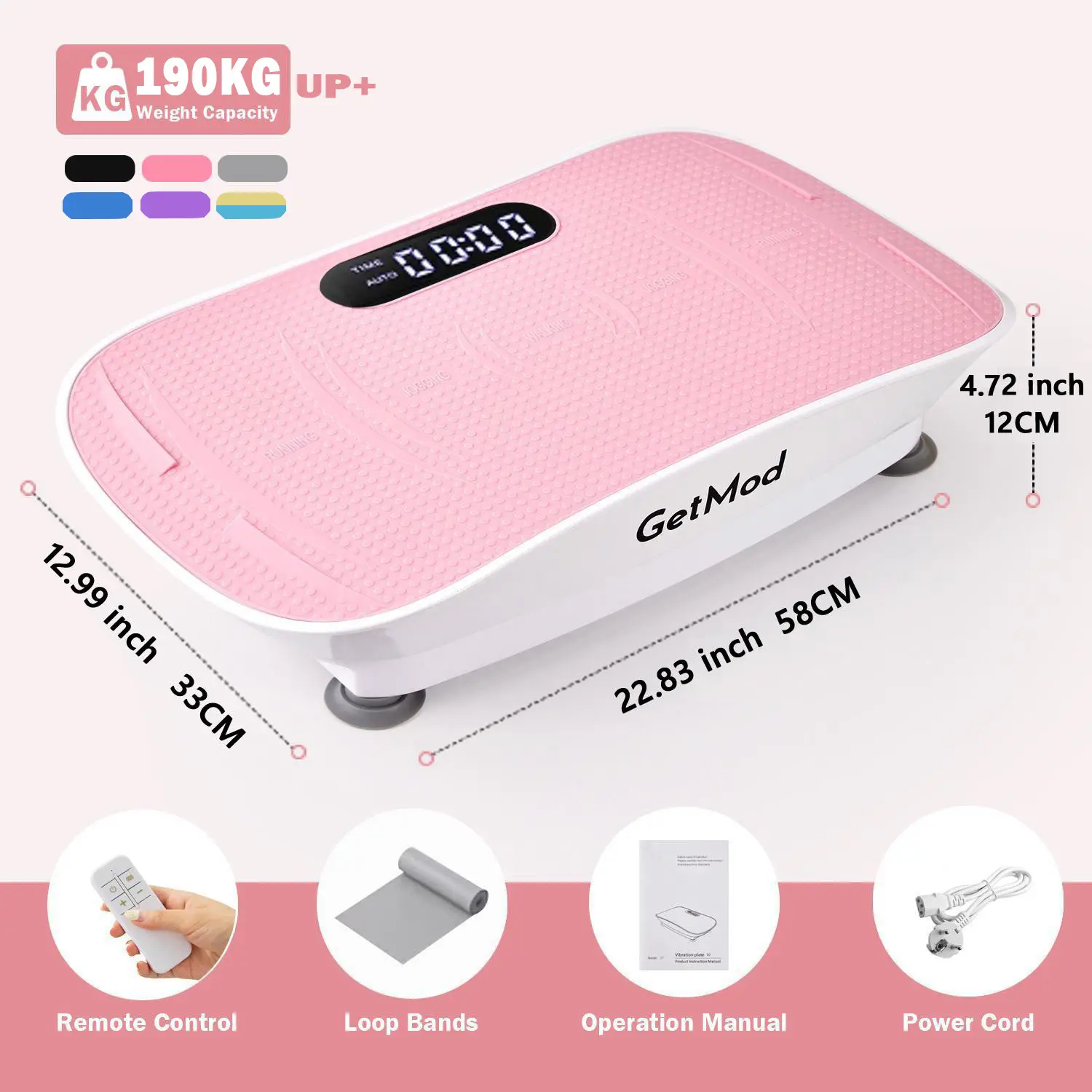 Free DeliveryGetMod Smart Vibration Plate ,Upgraded for High-Power  Brushless Motor Bluetooth speaker with Enhanced Performance Exercise  Machine Full Body Workout at home, vibrational platform for Wellness and  Fitness #2 - TikTok Shop