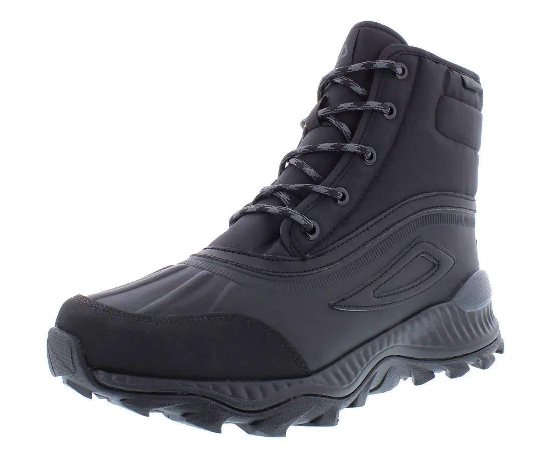 FILA Boots for Women, Alpine DB High-Top Lace-Up Outdoor Footwear, Casual Hiking and Walking Shoes with Rugged Lug Soles