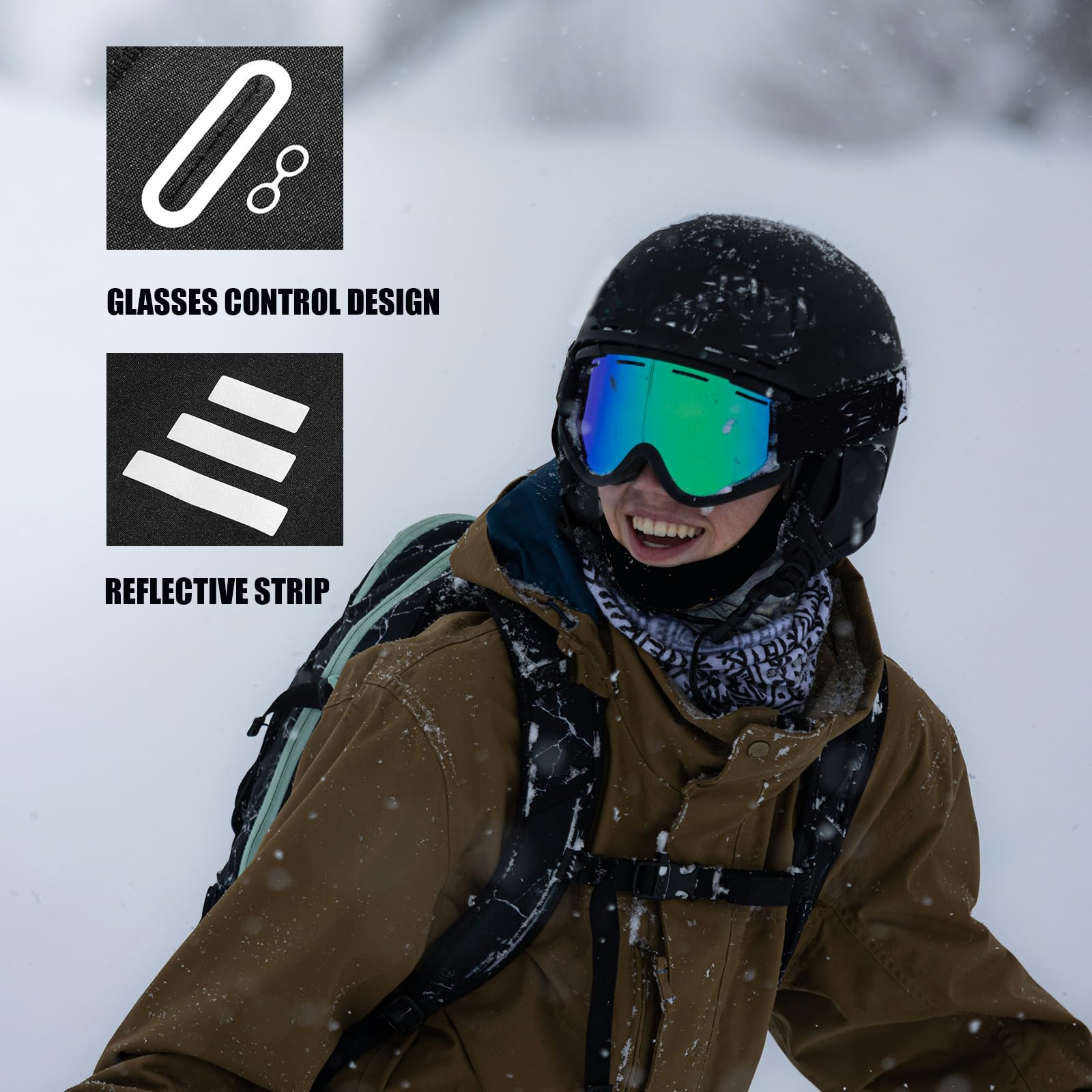 Winter Ski Mask for Men Women,Windproof Thermal Winter Face Mask for Cold Weather Skiing Cycling Snowboarding