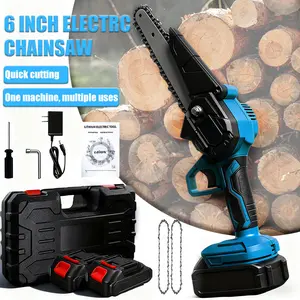 6" Brushless Mini Chainsaw,Cordless Portable Electric Saw,2000mAh Battery,Pruning & Gardening  Great Gift for Women & Seniors Clearance Sale