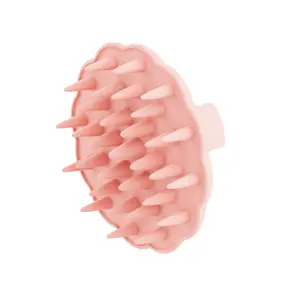 Silicone Scalp Massaging Shampoo Brush, Soft Silicone Bristles to Remove Dandruff, Relieve Stress, Hair Scrubber for Wet Dry Hair,Shower Bath Tool Hand