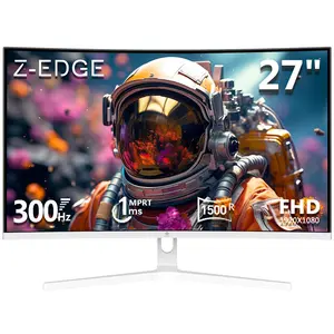 Z-EDGE UG27H 27" 300Hz Curved Gaming Monitor - FHD 1080P, 1ms Response, DP 1.4 & HDMI 2.0, Ultra-Smooth Gameplay