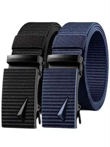 Outdoor Tactical Belt, Casual Canvas and Nylon Woven Belt, Suitable for Men, Teens, Youth, Perfect for Vacation and Daily Wear, Street Style Belt