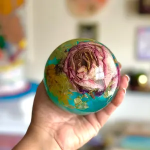 Resin BlossomSphere | Handmade | Housewarming | Resin