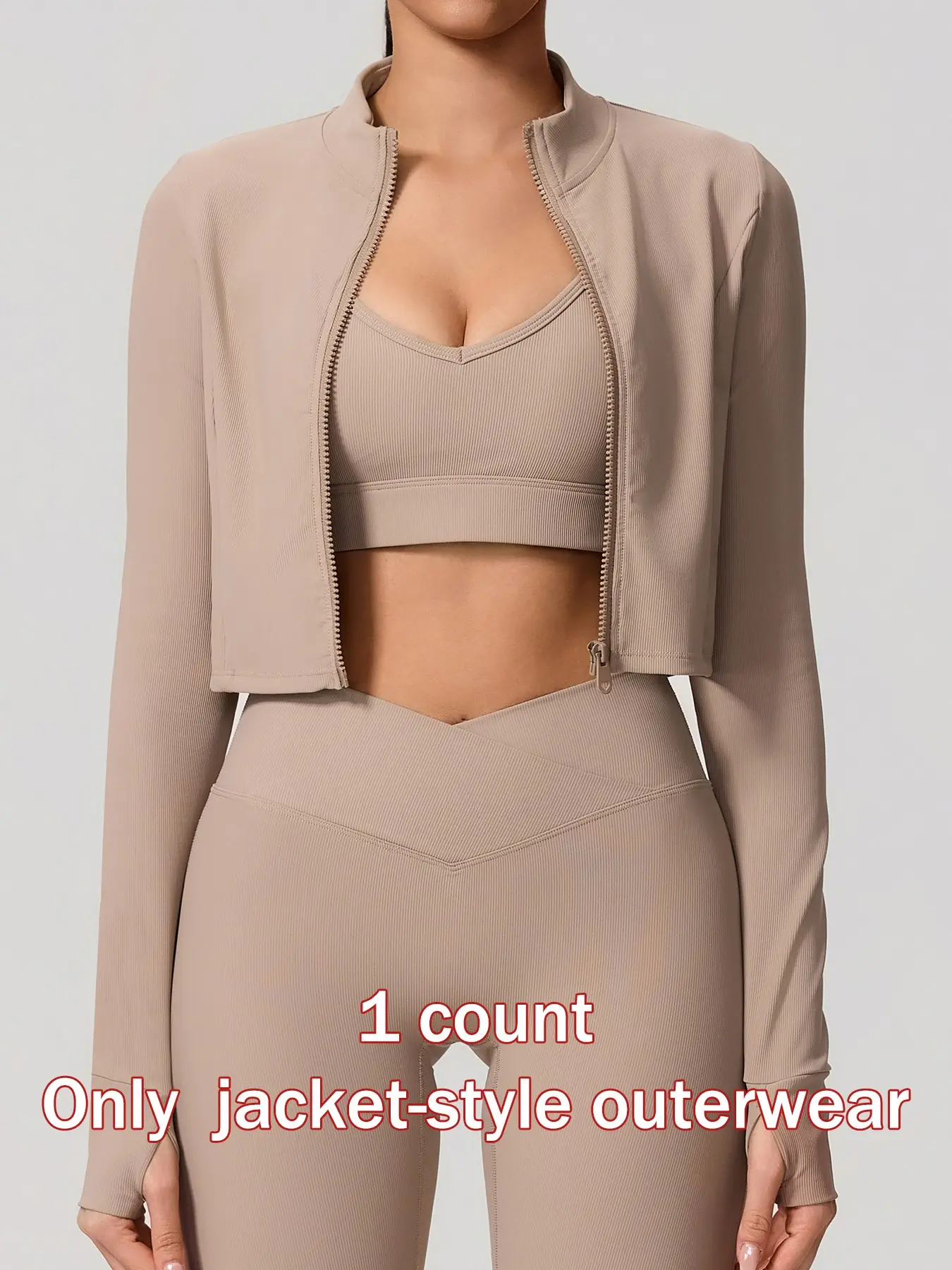 Women's Sporty Zipper Zip Front Jacket, Zippered Sports Jacket, Long Sleeve Running Gym Yoga Top, High Neck Thumb Loop Cuffs, All Seasons Polyester Fabric, Athletic Jackets, Sports Outerwear, Sports Yoga Jacket, Workout Clothes Women, Activewear