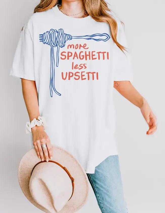 Spaghetti Shirt, Funny Food Shirt, Foodie T Shirt, Food Humor, Funny Saying TShirt, Silly T-Shirt, Retro Graphic Tee, Vintage Aesthetic