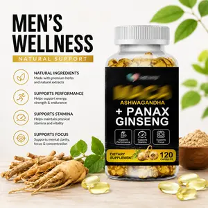 Peruvian Maca Root 10000mg Capsules with Ashwagandha & Ginseng | Herbal Daily Wellness Supplement for Focus, Stamina and Active Lifestyle Support