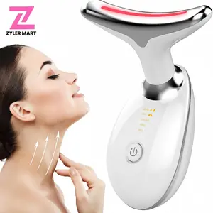 ZYLER 3-in-1 Battery Powered Facial Beauty Instrument - Portable Face Sculpting Device, Neck Massager with Multi-Modes for Daily Skin Care, Single Item Suitable for All Skin Types, White