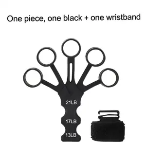 Hand Grip Strengthener, Finger Stretcher，New Silicone 5-Finger Finger Trainer，Wrist Exerciser，Correction ，DeviceTraining Aid for Shooting，Grip Strength Trainer，Wrist Support Strap，Shooting Alignment Tool，Fitness Finger Strengthener for Fitness，Grips