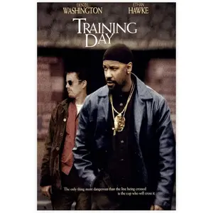 American Action Movie Training Day Movie Poster 04 Canvas Poster Wall Art Decor Print Picture Paintings for Living Room Bedroom Decoration Unframe-style 24x36inch(60x90cm)