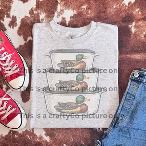 Vintage  duck crewneck unisex sweatshirt Sweaters hoodies women