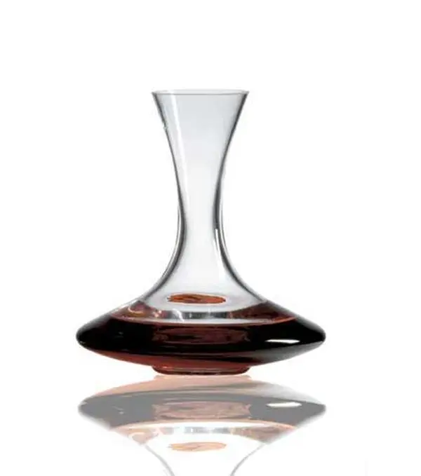 212 MAIN Infinity Wine Decanter - 50 oz Handcrafted Lead-Free Glass Bar Decanter with Flared Spout, 9 in Height, Aerator, Broad Base, Utensils for Bar & Kitchen Use, Ideal for Wine Lovers, Aerates Wine