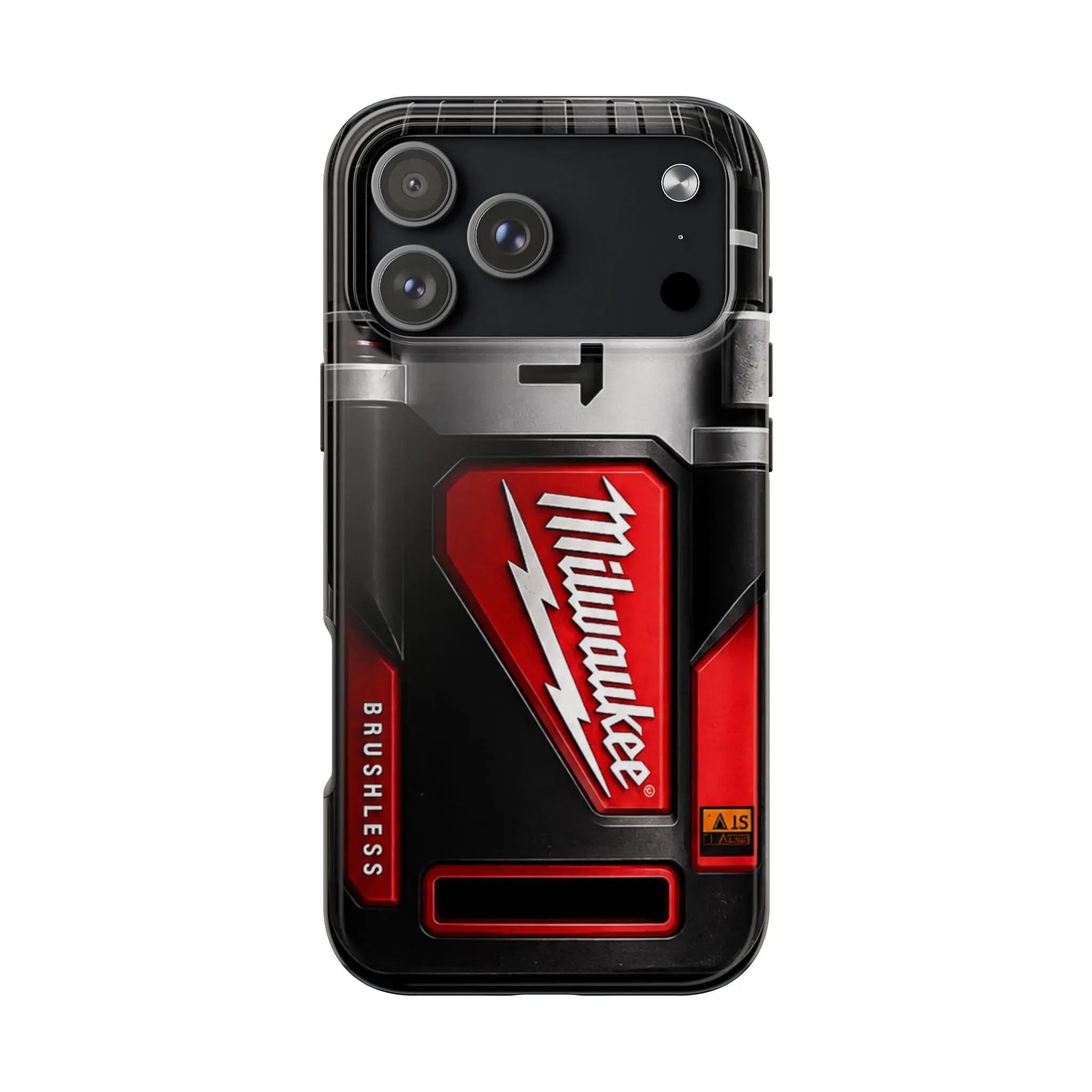 MILWAUKEE TOOL Brushless Drill Phone Case for iPhone - Blue Collar Workshop Industrial Protective Smartphone Cover