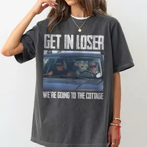 Get In Loser We're Going To The Cottage Comfort Colors Shirt, Heated Rivalry Inspired Tee, Connor Storrie Rozanov, Queer Hockey Fan Tshirt, Movie Bookish Reader Lover Clothes Gifts for Girls Women