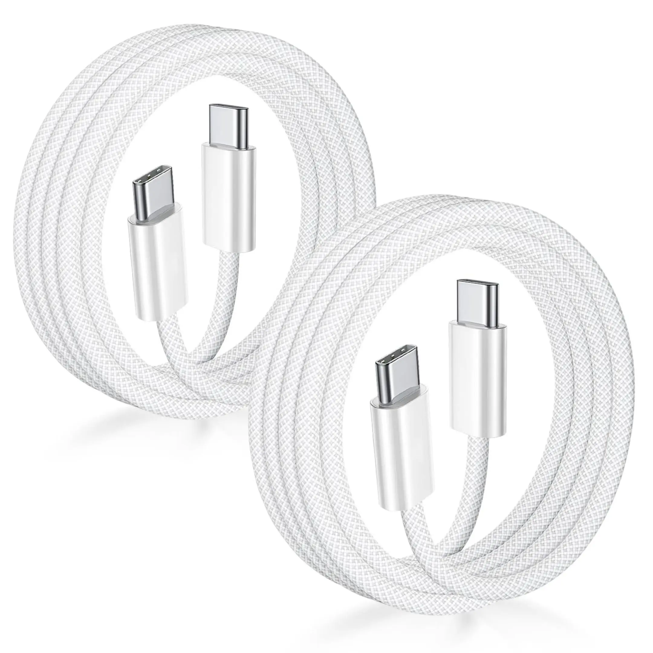 USB C to USB C Cable 60W Fast Charging & High Speed Data Transfer 2 Pack 3FT for iPhone 17/17 Pro/17 Pro Max/17 Air/16/15, iPad Pro/Air, MacBook, Samsung Galaxy, Google Pixel & Other USB-C Devices