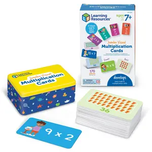 Learning Resources Jumbo Visual Multiplication Cards