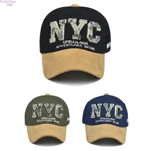 Unisex NYC Leopard Print Baseball Cap, Adjustable Sun Protection Hat, Casual Outdoor Travel and Beach Accessory, Lightweight Fashion Cap for Spring & Fall Wear