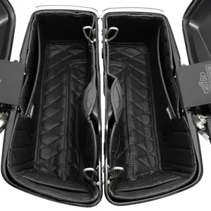 HOGWORKZ® Standard Saddlebag Liners '14-'25 | Black w/ Black Stitching fits Harley® OEM