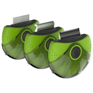 Pet Life 'Axler' Triple Rotating Rake Deshedder and Dematting Grooming Pet Comb