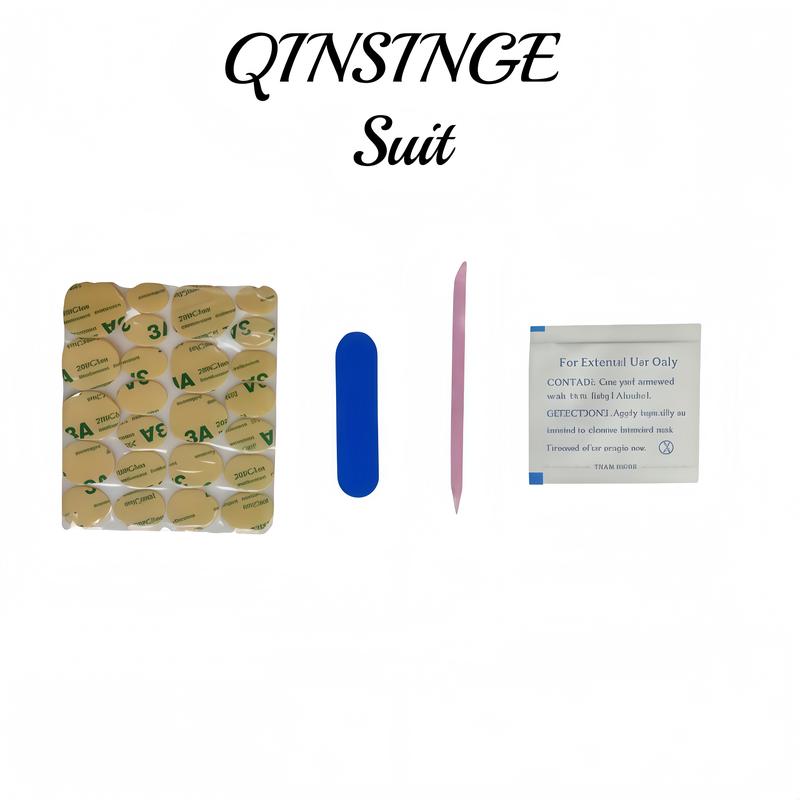 QINSINGE Winter Limited 2-Pack Press-On Nails Set | Buy 2 Save More, Cozy Winter Aesthetic, Handcrafted Luxury Nails for Holiday & Daily Looks