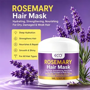 Rosemary Hair Mask 50g | Vitality Boosting, Replenishing, Anti-Frizz & Rescue Growth Deep Conditioning Treatment for Dry, Damaged Hair