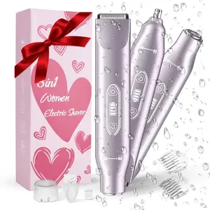 A 2-in-1 electric shaver, Bikini trimmer for both men and women, the design combines fine bikini area trimming and full body hair management with a dual floating head system, and PX6 waterproof