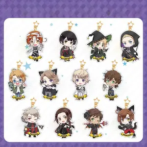 Hetalia World Stars Keychain - Feliciano Vargas, Ludwig, Kiku Keychain Acrylic, Hetalia Character Unique Keychains for Personal Style, Cute Keychains for Bags and Keys, Durable, Lightweight and Perfect for Personal Style, Collecting and Gifting