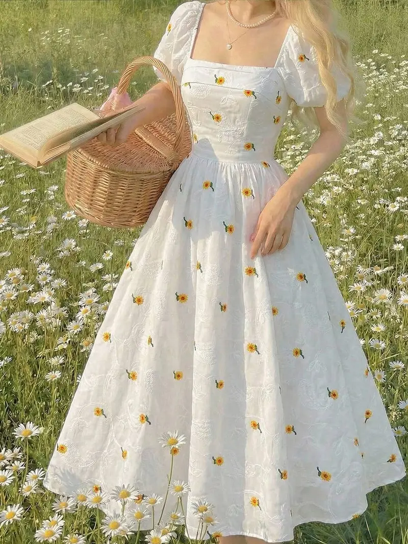open lace back dress Picnic Party Dress  Sunshine Girls Boutique