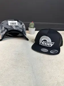Hooey Suds Black SnapBack - Classic Design with Logo, Adjustable Fit, and Front Pocket Closure