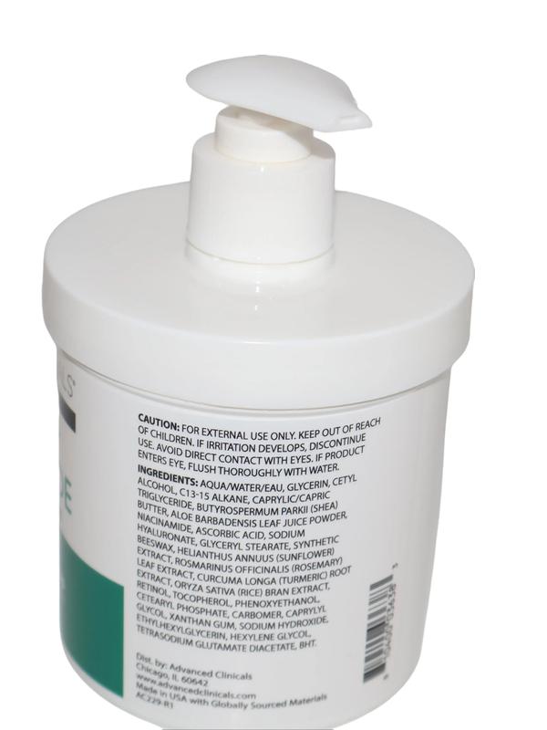 Advanced Clinicals Retinol + Niacinamide Firming Body Cream – 15 oz – New Moisturizers Skin Repair