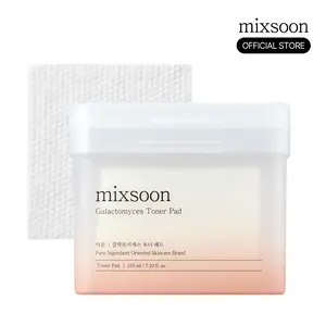 [mixsoon Official Shop] Galactomyces Toner Pads - 70 Sheets, 9.46 fl.oz/280ml, Hydrating, Moisturizing, Brightening Korean Skincare Toner Pads, Hydrate, Moisture Exfoliant Clear