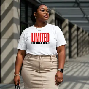 Limited Edition Gildan Heavy Cotton Tee 100% Preshrunk 5.3 oz Classic Fit Seamless Ribbed Collar DTF Printed Bold Graphic