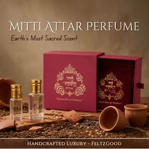 Mitti Attar Perfume Oil: Earthy Rain Scent, Vegan Alcohol-Free Perfume
